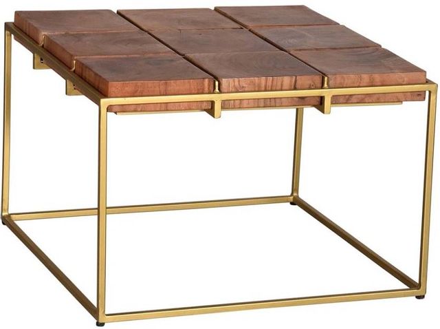 Progressive® Furniture Layover Iron Gold/Natural Cocktail Table-0