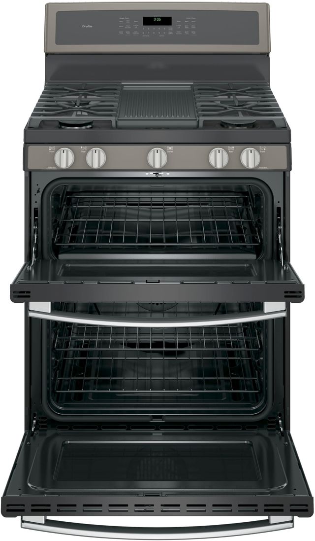 GE Profile™ Series 30" Stainless Steel Free Standing Gas Double Oven Convection Range 3