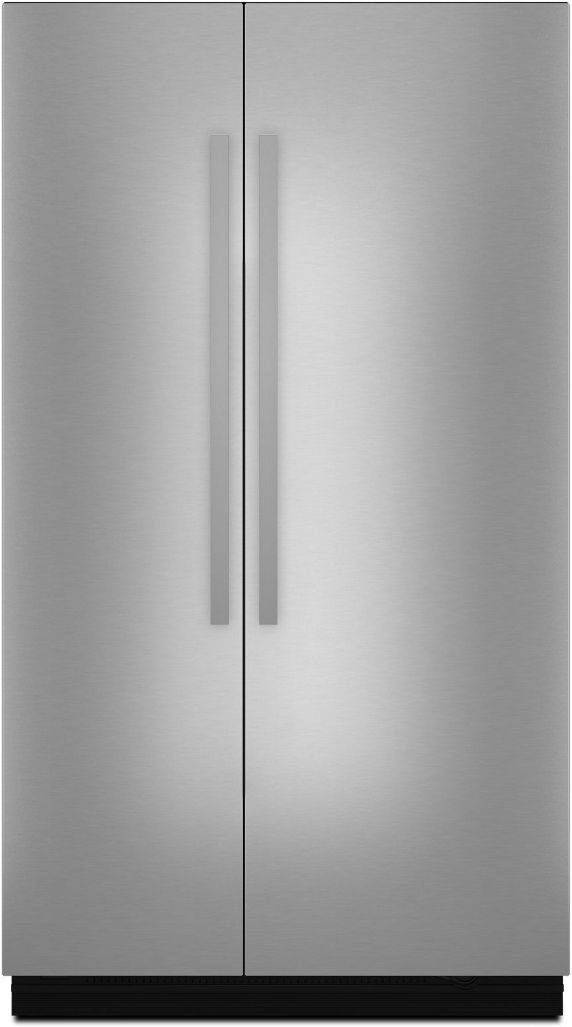JennAir NOIR™ 48" Stainless Steel Fully Integrated Built-In Side-by-Side Refrigerator Panel-Kit-JBSFS48NHM