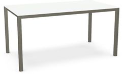 Amisco Bennington White Glass Counter Table