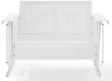 Crosley bates store sofa glider white