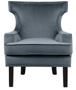 Homelegance® Lapis Gray Velvet Accent Chair