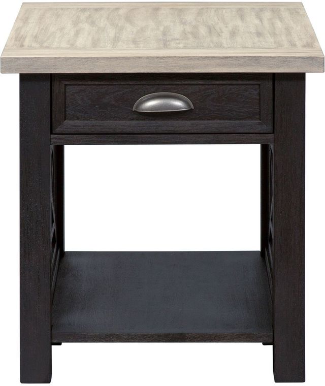 Liberty Furniture Heatherbrook Two-Tone End Table 0