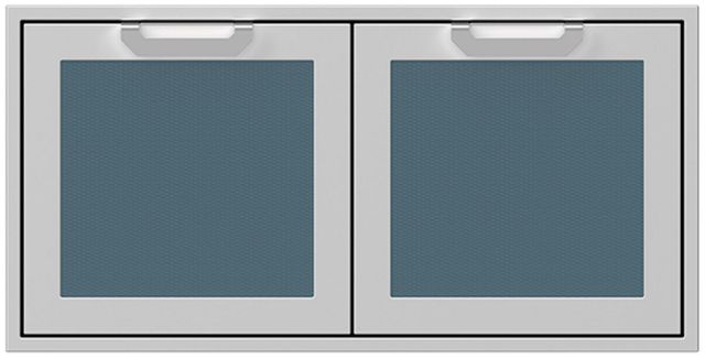 Hestan AGSD Series 42" Pacific Fog Outdoor Double Storage Doors