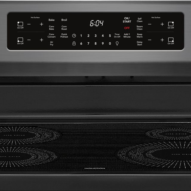 Frigidaire Gallery® 30" Black Stainless Steel Freestanding Induction Range with Air Fry 10