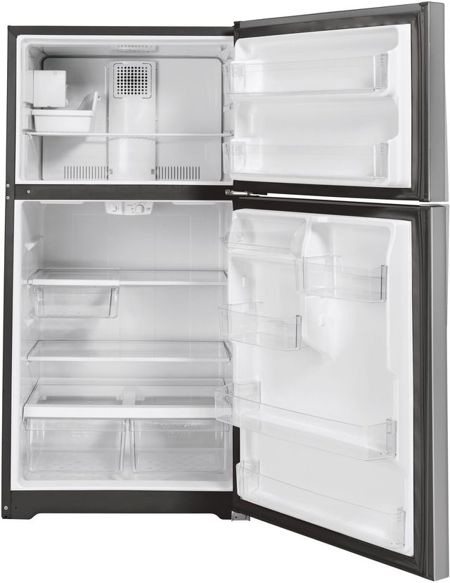 GE® 21.9 Cu. Ft. Stainless Steel Top Freezer Refrigerator 25