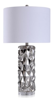 Stylecraft Kelowna Silver Table Lamp