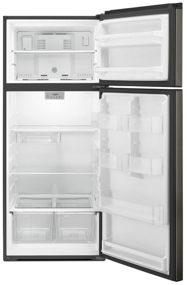 Whirlpool 17.6 Cu. Ft. Black Stainless Steel Top Freezer Refrigerator 1