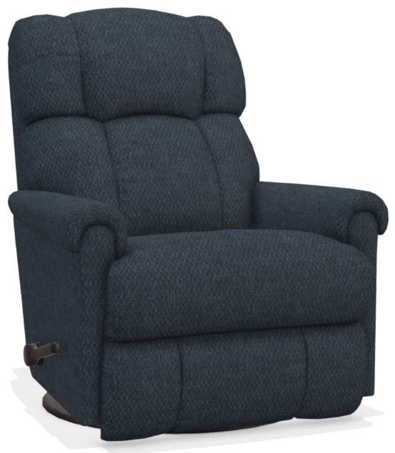 La Z Boy Pinnacle Navy Gliding Recliner Kamin Home Furnishing