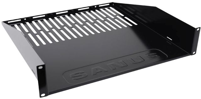 Sanus® Component Series Black 2U Rack Shelf 0