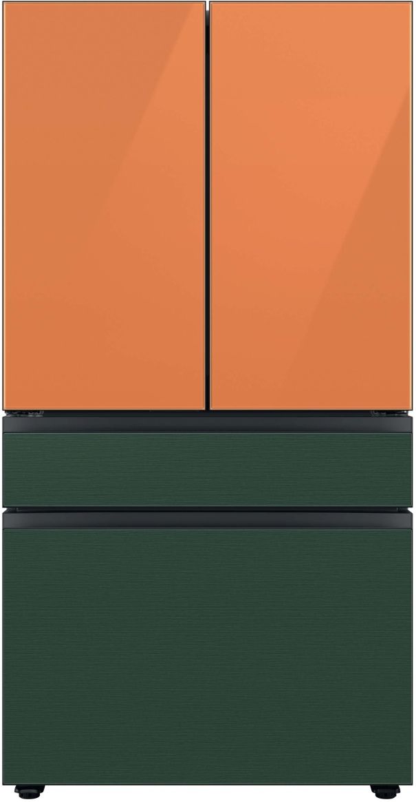 Samsung Bespoke 36" Emerald Green Steel French Door Refrigerator Bottom Panel 10