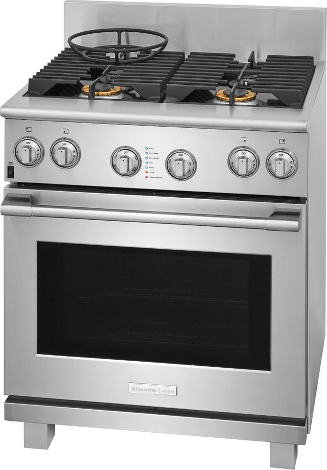 Electrolux ICON® Professional Series 29.88" Stainless Steel Free Standing Dual Fuel Range 8
