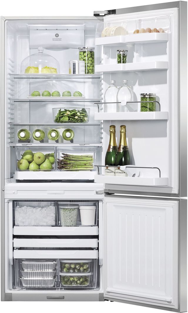 Réfrigérateur à congélateur inférieur à profondeur de comptoir de 24 po Fisher Paykel® de 13,4 pi³ - Acier inoxydable 16