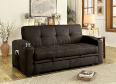Furniture of America® Mavis Dark Brown Futon Sofa