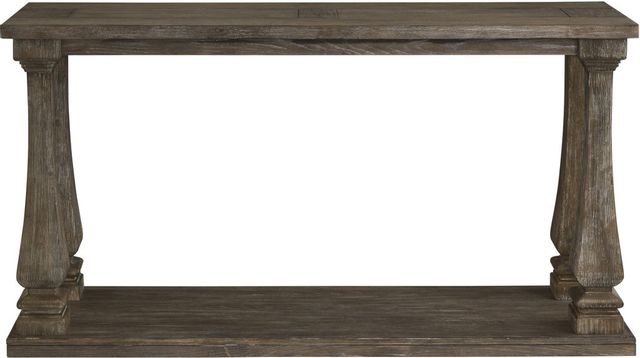 Signature Design by Ashley® Johnelle Weathered Gray Sofa Table 1