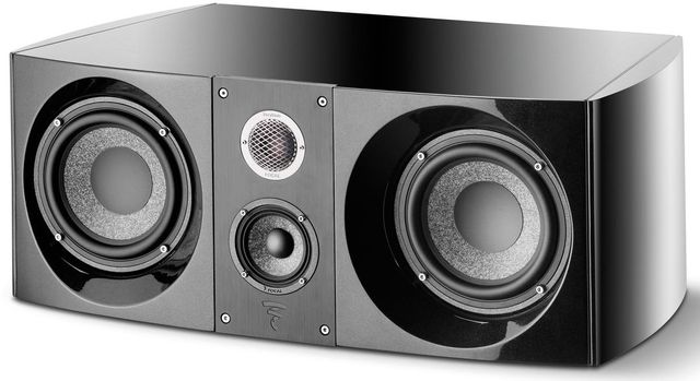 Focal® Black Lacquer 3-Way Surround Center Speaker