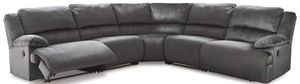 Signature Design by Ashley® Clonmel 5-Piece Charcoal Reclining Sectional 