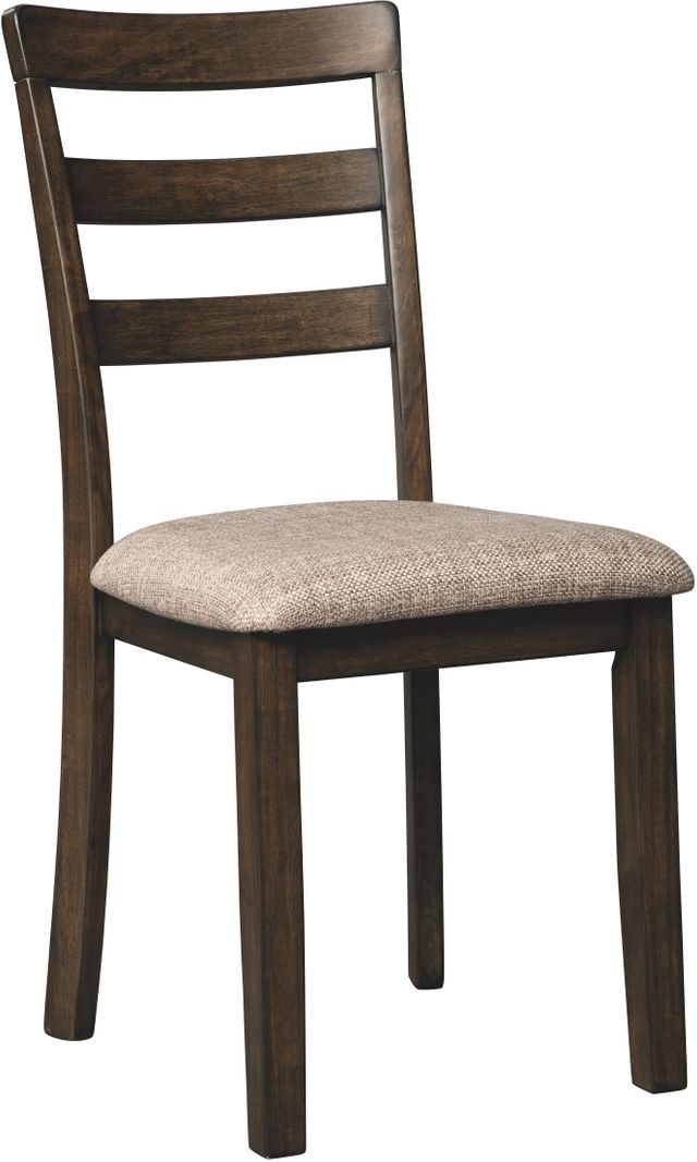Benchcraft® Drewing Brown Upholstered Dining Side Chair 0