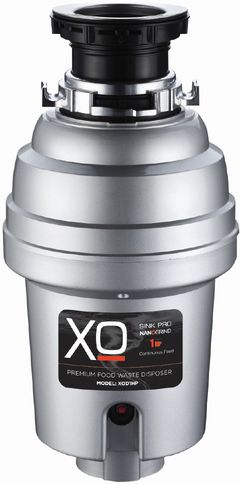 XO 1 HP Continuous Feed Stainless Steel Garbage Disposer