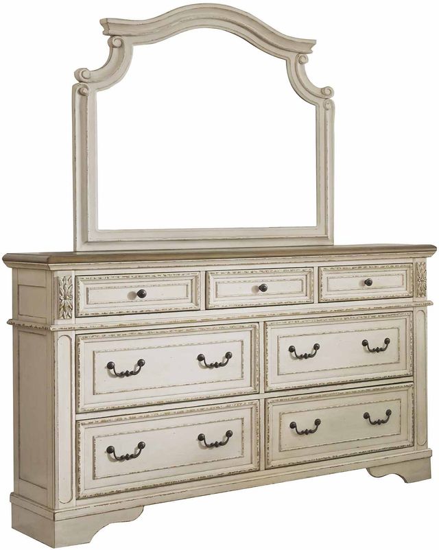 Signature Design by Ashley® Realyn Chipped White 3 Piece King Sleigh Bedroom Set-3
