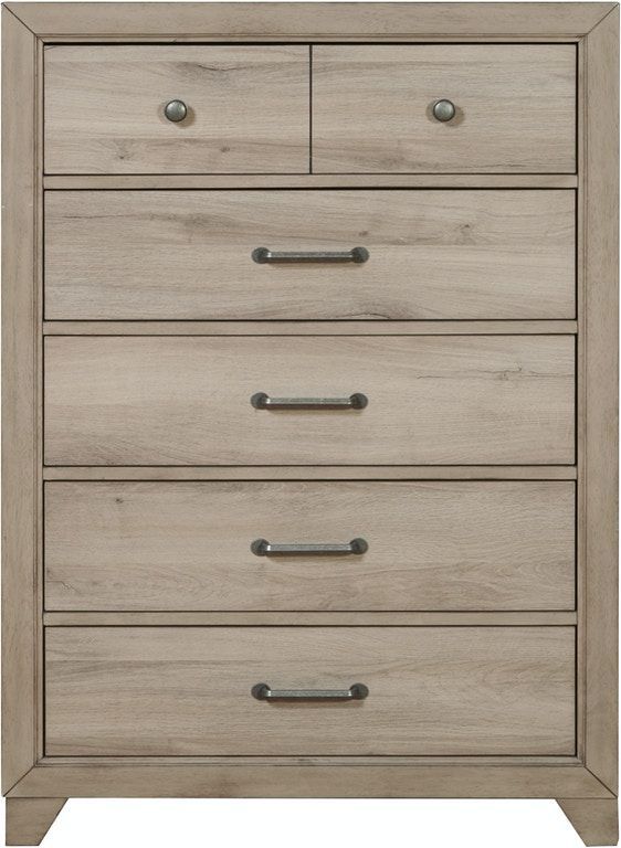 Samuel Lawrence Furniture River Creek Light Birch Youth Chest of Drawers-0