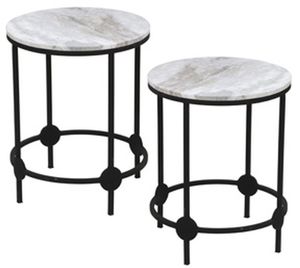 Signature Design by Ashley® Beashaw 2-Piece Gray/Black Accent Table Set