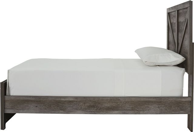 Signature Design by Ashley® Wynnlow Gray Twin Crossbuck Panel Bed-2