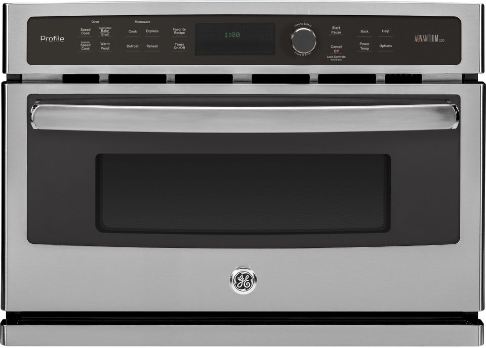 GE Profile™ 27" Stainless Steel Electric Speed Oven