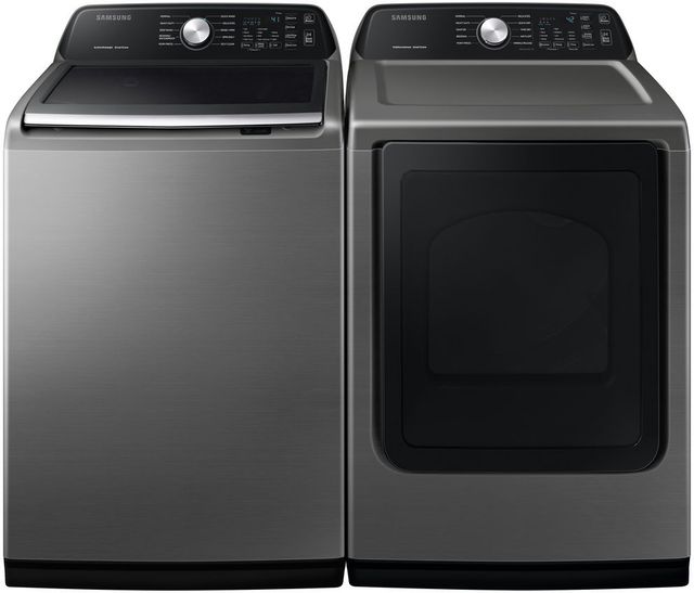 Samsung 4.5 Cu. Ft. Platinum Stainless Steel Top Load Washer 9