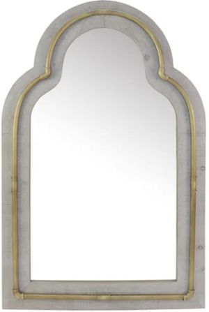 Crestview Collection Mesa Gold/Off-White Wall Mirror