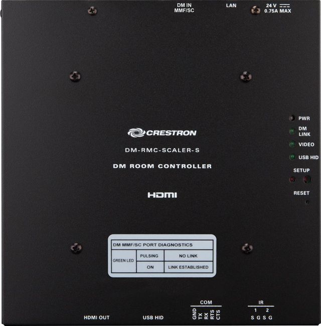 Crestron® DigitalMedia 8G™ Fiber Receiver & Room Controller 2