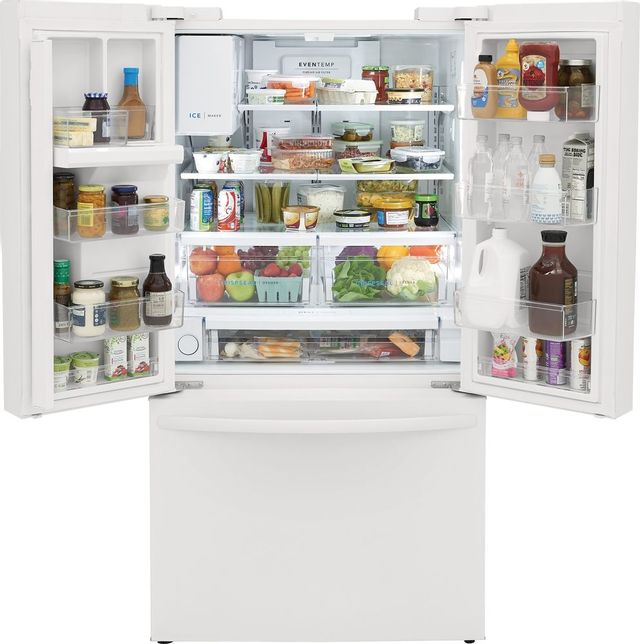Frigidaire® 27.8 Cu. Ft. White French Door Refrigerator 2