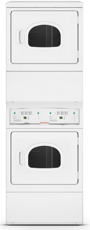Speed Queen® Commercial 26.88" White Electric Stack Dryer