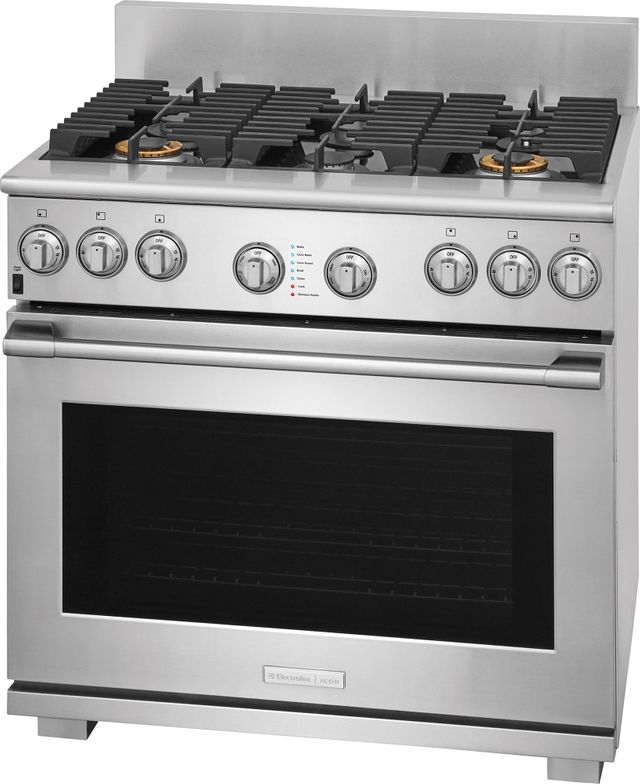 Electrolux ICON® Professional Series 35.88" Stainless Steel Free Standing Dual Fuel Range 8