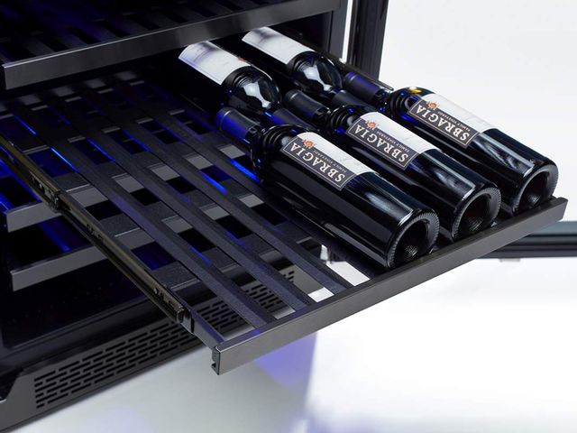 Zephyr Presrv™ 24" Black Stainless Steel Wine Cooler-2