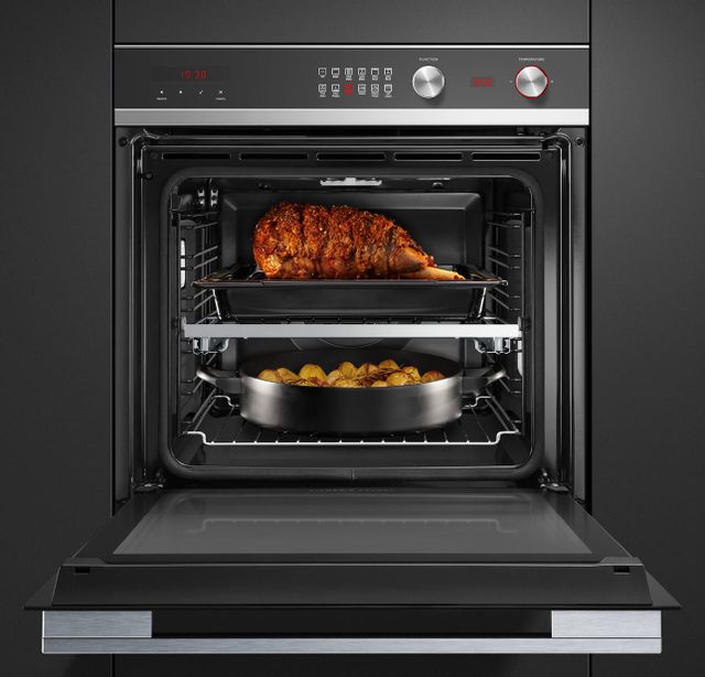 Fisher & Paykel 24" Black Glass Single Electric Wall Oven 11
