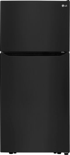 LG 30 in. 20.2 Cu. Ft. Smooth Black Top Freezer Refrigerator