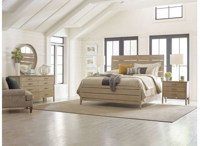 Kincaid® Symmetry Sand Incline Oak High Footboard King Bed-1