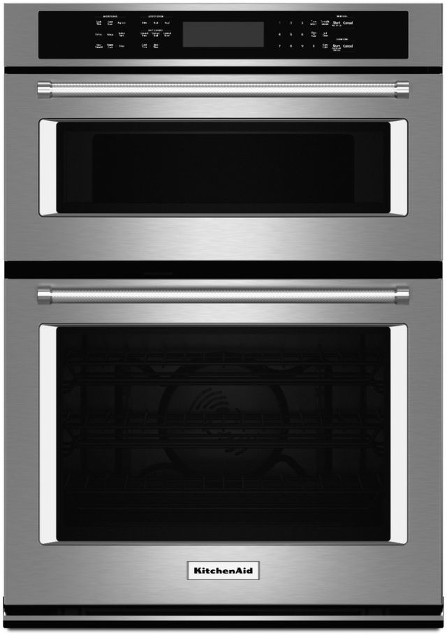 KitchenAid® 30" Stainless Steel Oven/Microwave Combo Electric Wall Oven-0