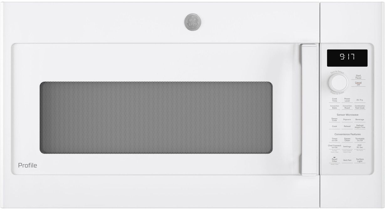 GE Profile™ 1.7 Cu. Ft. White Over The Range Microwave
