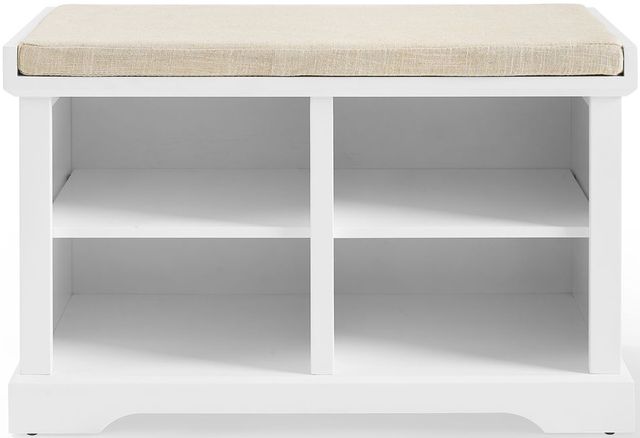 Crosley Furniture® Anderson White/Tan Storage Bench-2