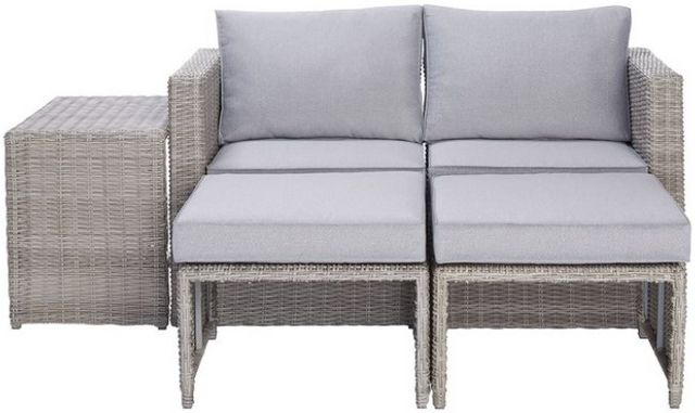 Progressive® Furniture Malibu 5-Piece Gray Outdoor Seating Set -3