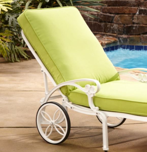 homestyles® Sanibel White Outdoor Chaise Lounge-2