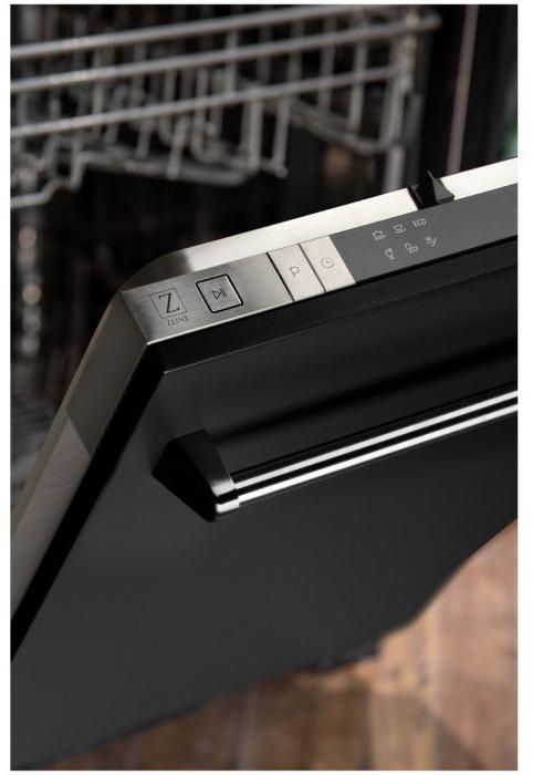 ZLINE Professional 18" Black Matte Built In Dishwasher 4