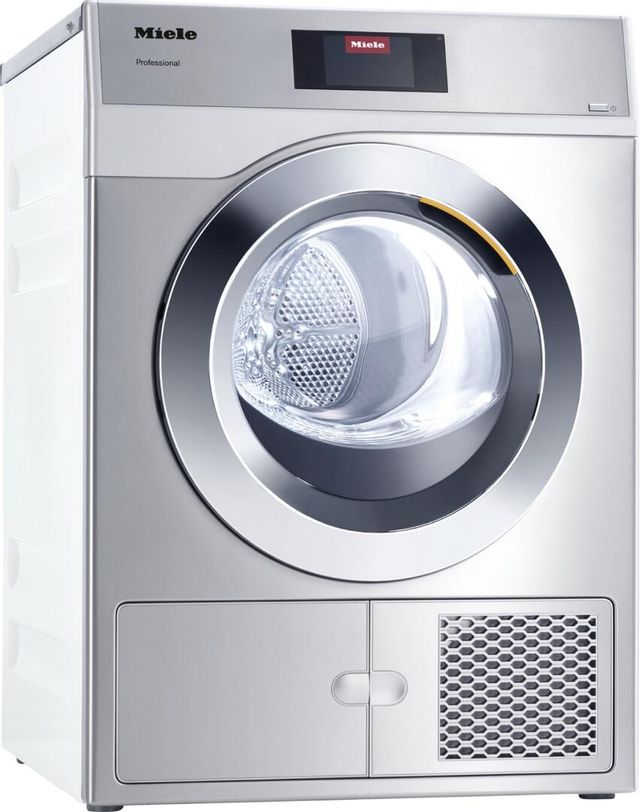 Miele 4.6 Cu. Ft. Stainless Steel Front Load Electric Dryer-1