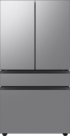 Samsung Bespoke 28.8 Cu. Ft. Pre-Built Stainless Steel Panel French Door Refrigerator 