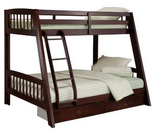 Hillsdale Furniture Rockdale Espresso Twin Over Full Bunk Bed