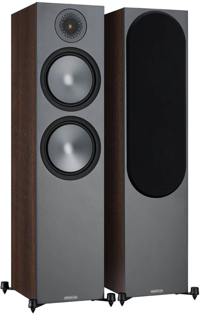 Monitor Audio Bronze 500 Walnut Floor Standing Speakers (Pair)