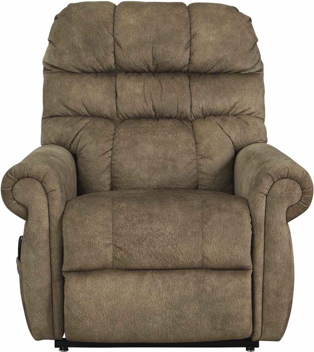 Signature Design by Ashley® Mopton Chocolate Power Lift Recliner 9