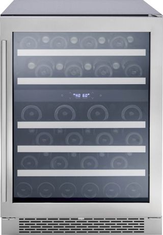 LuxeAir 5.2 Cu. Ft. Stainless Steel with Glass Dual Zone Wine Cooler
